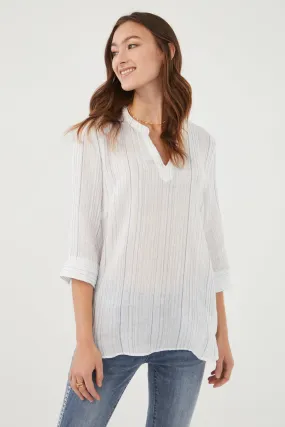 3/4 Sleeve Textured Tunic