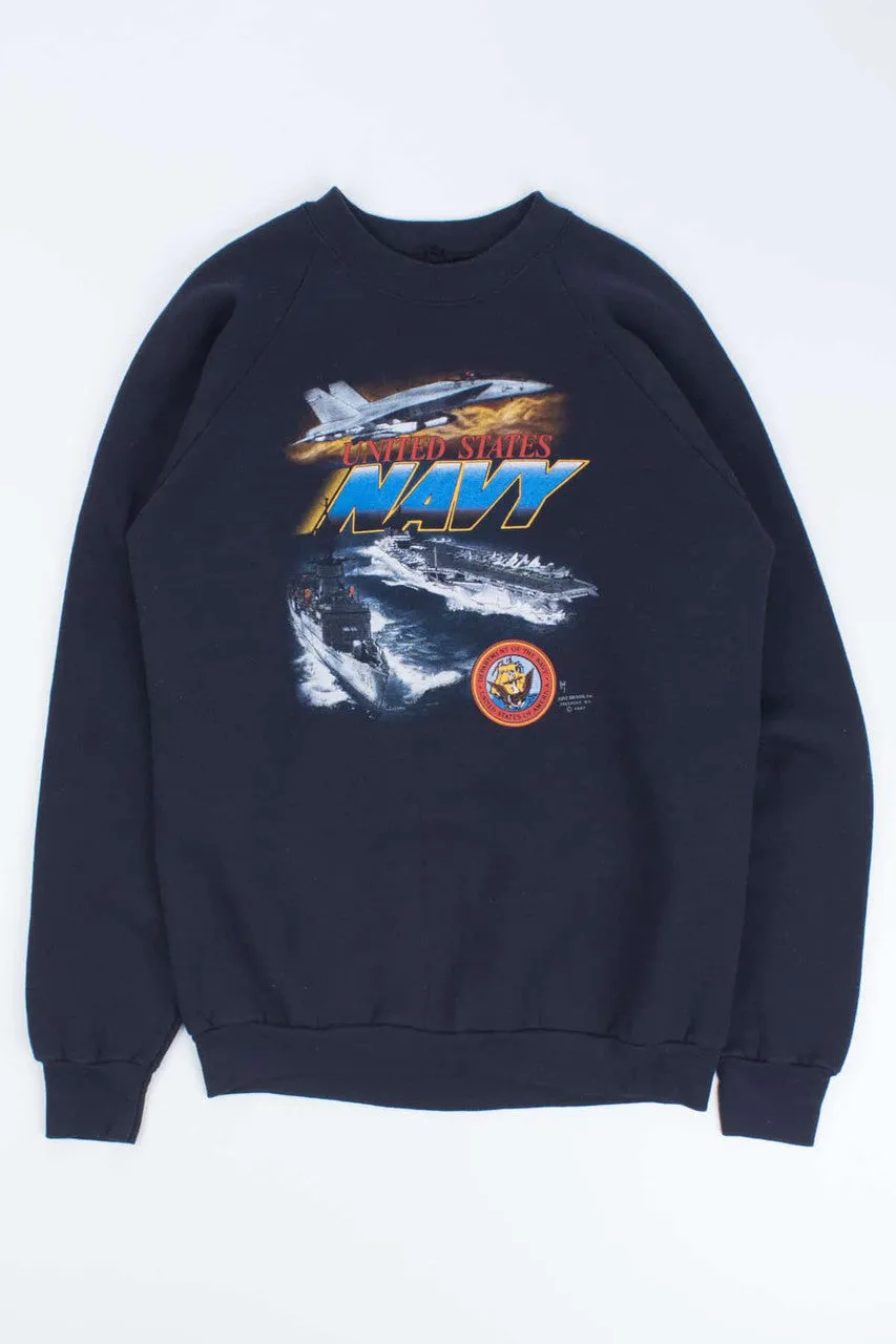 87' US Navy Vintage Graphic Sweatshirt