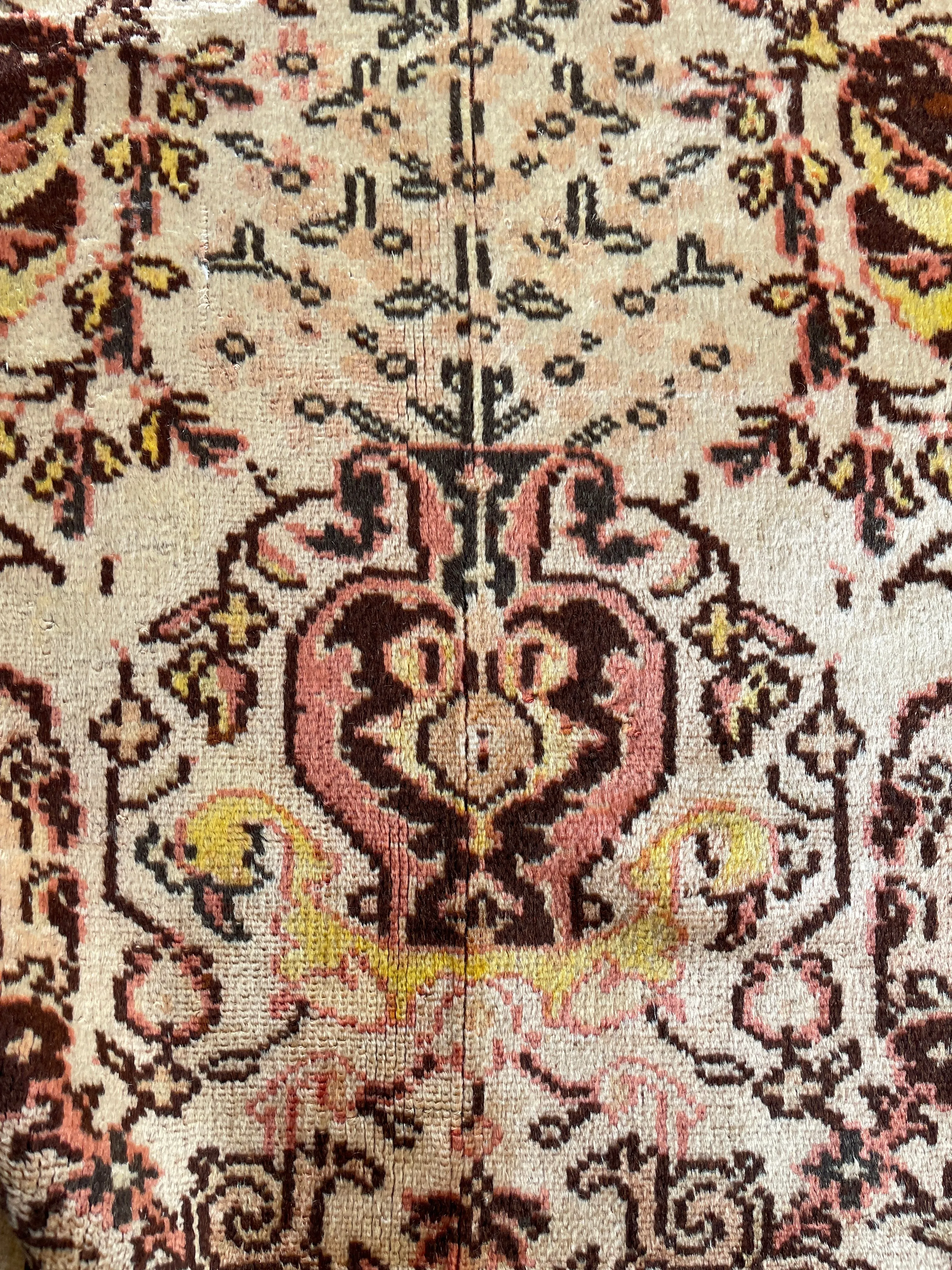 8x12 Antique Soft and Silky Tribal Oushak Rug #3405