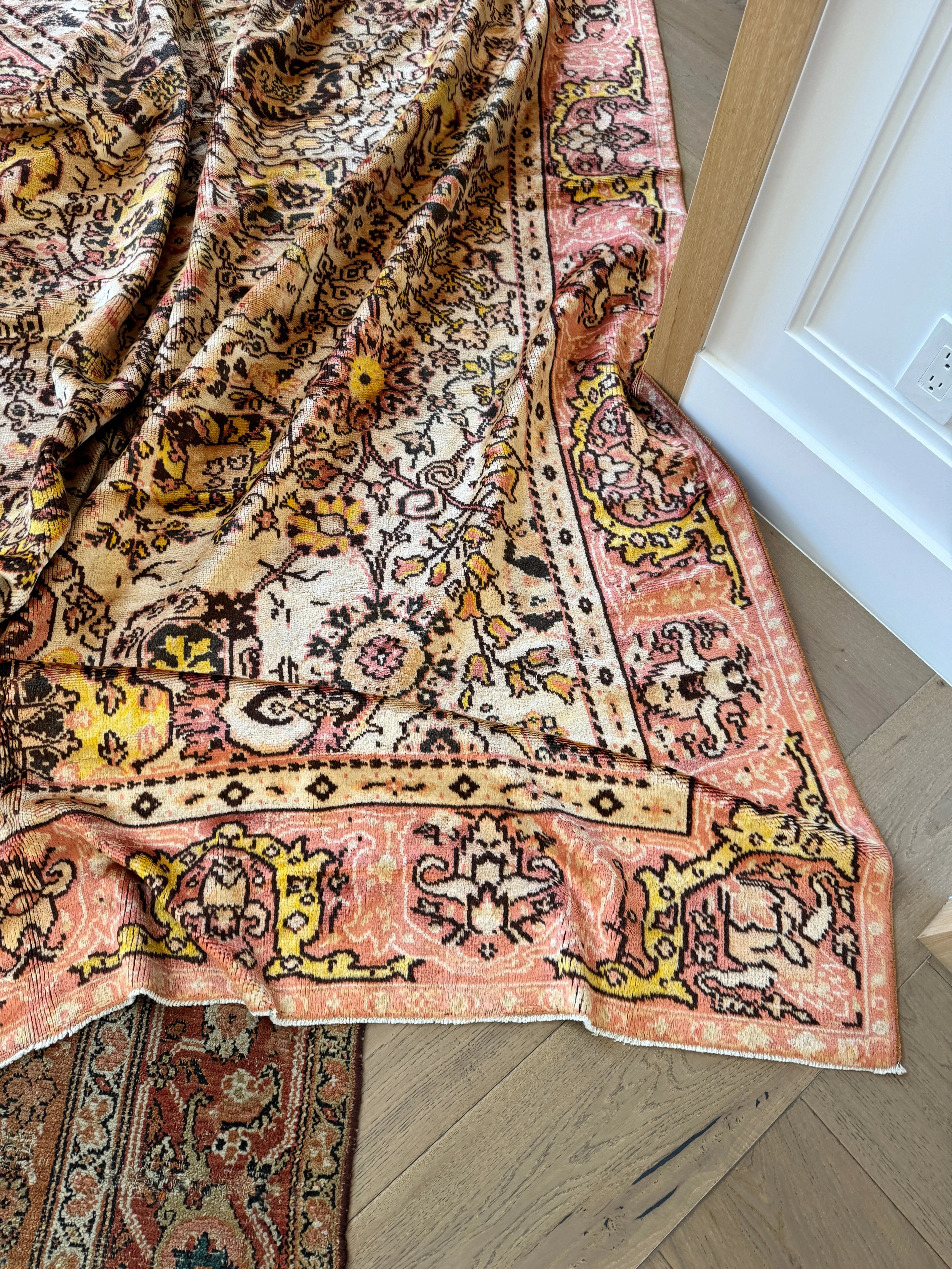 8x12 Antique Soft and Silky Tribal Oushak Rug #3405