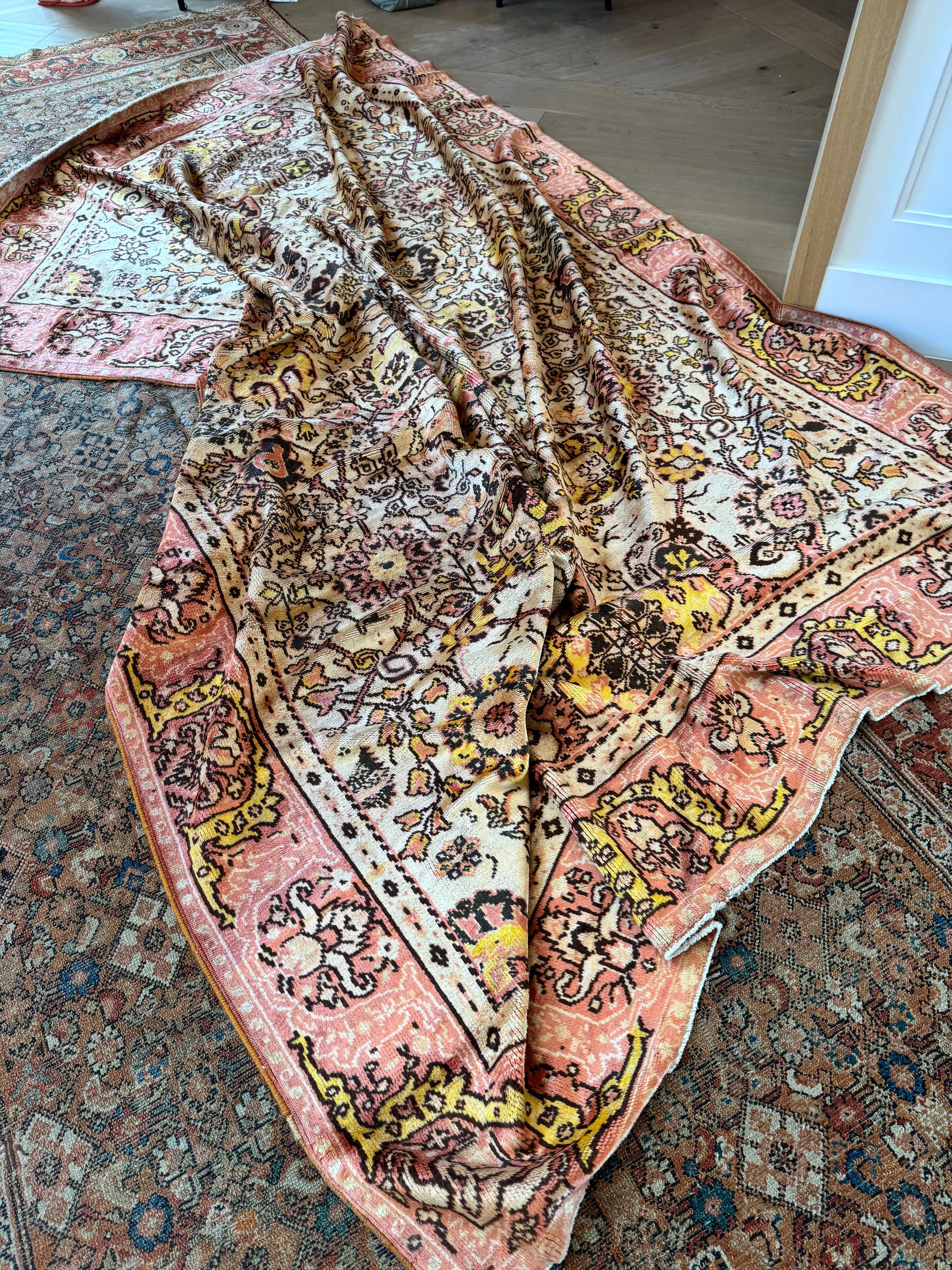 8x12 Antique Soft and Silky Tribal Oushak Rug #3405