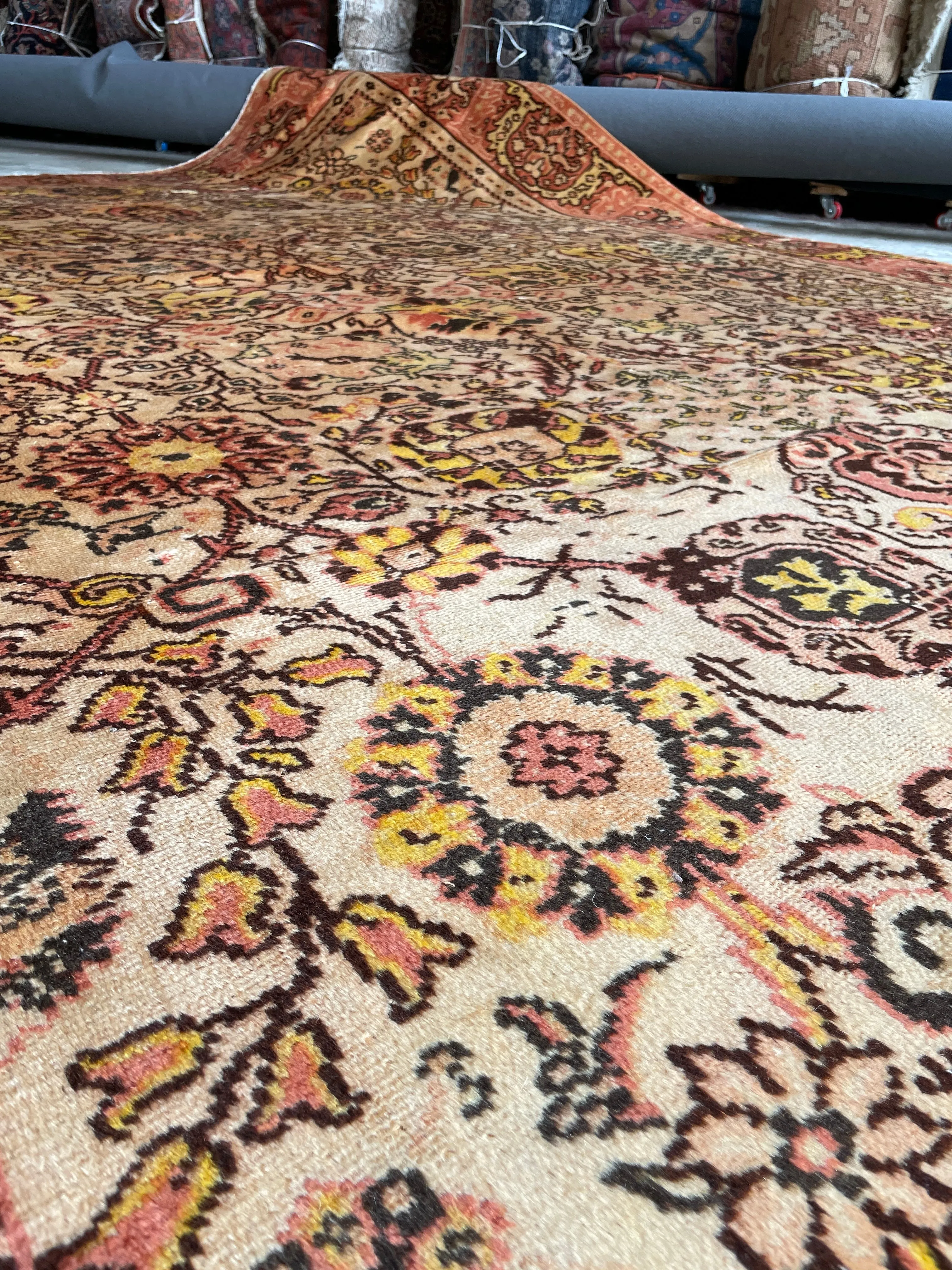 8x12 Antique Soft and Silky Tribal Oushak Rug #3405