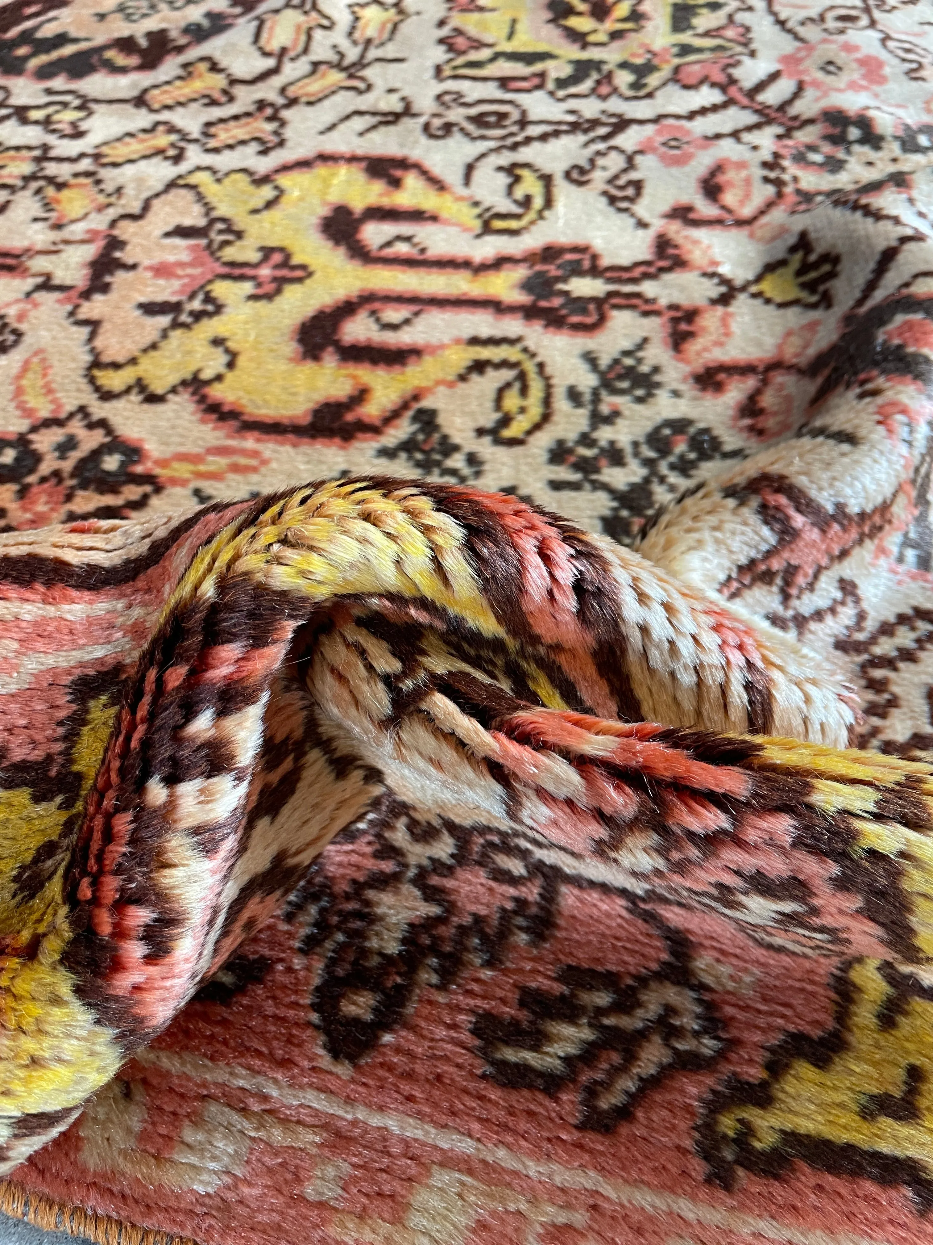 8x12 Antique Soft and Silky Tribal Oushak Rug #3405