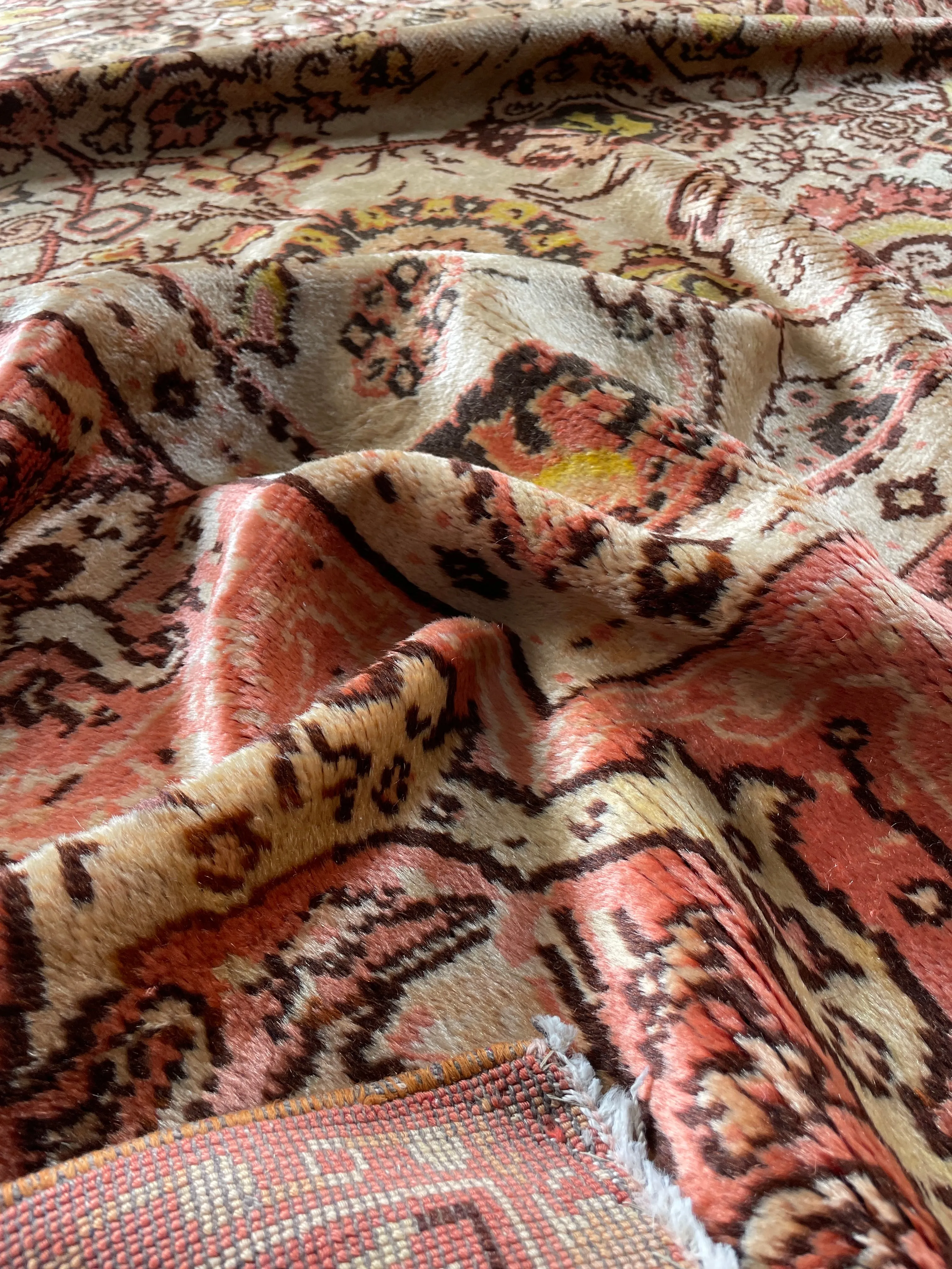8x12 Antique Soft and Silky Tribal Oushak Rug #3405