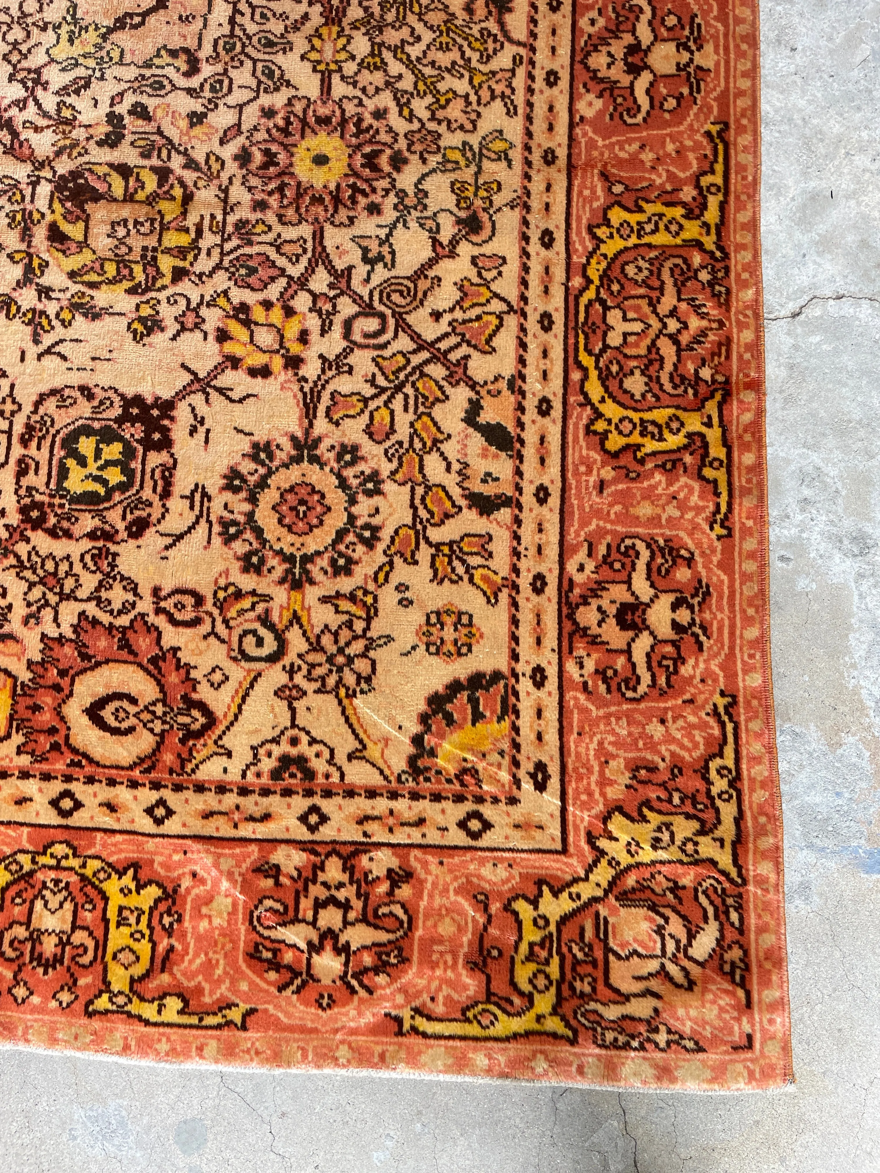 8x12 Antique Soft and Silky Tribal Oushak Rug #3405