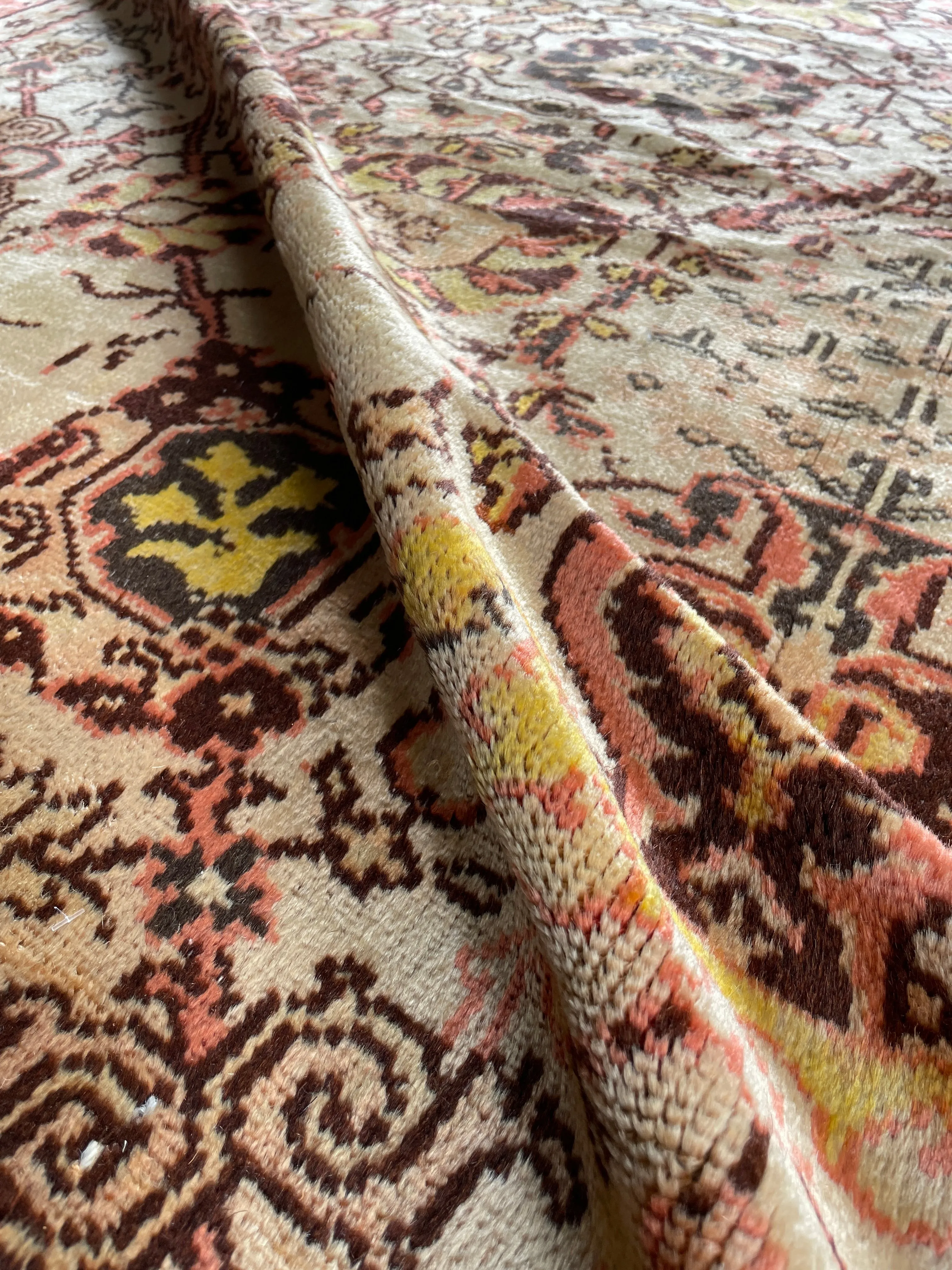 8x12 Antique Soft and Silky Tribal Oushak Rug #3405