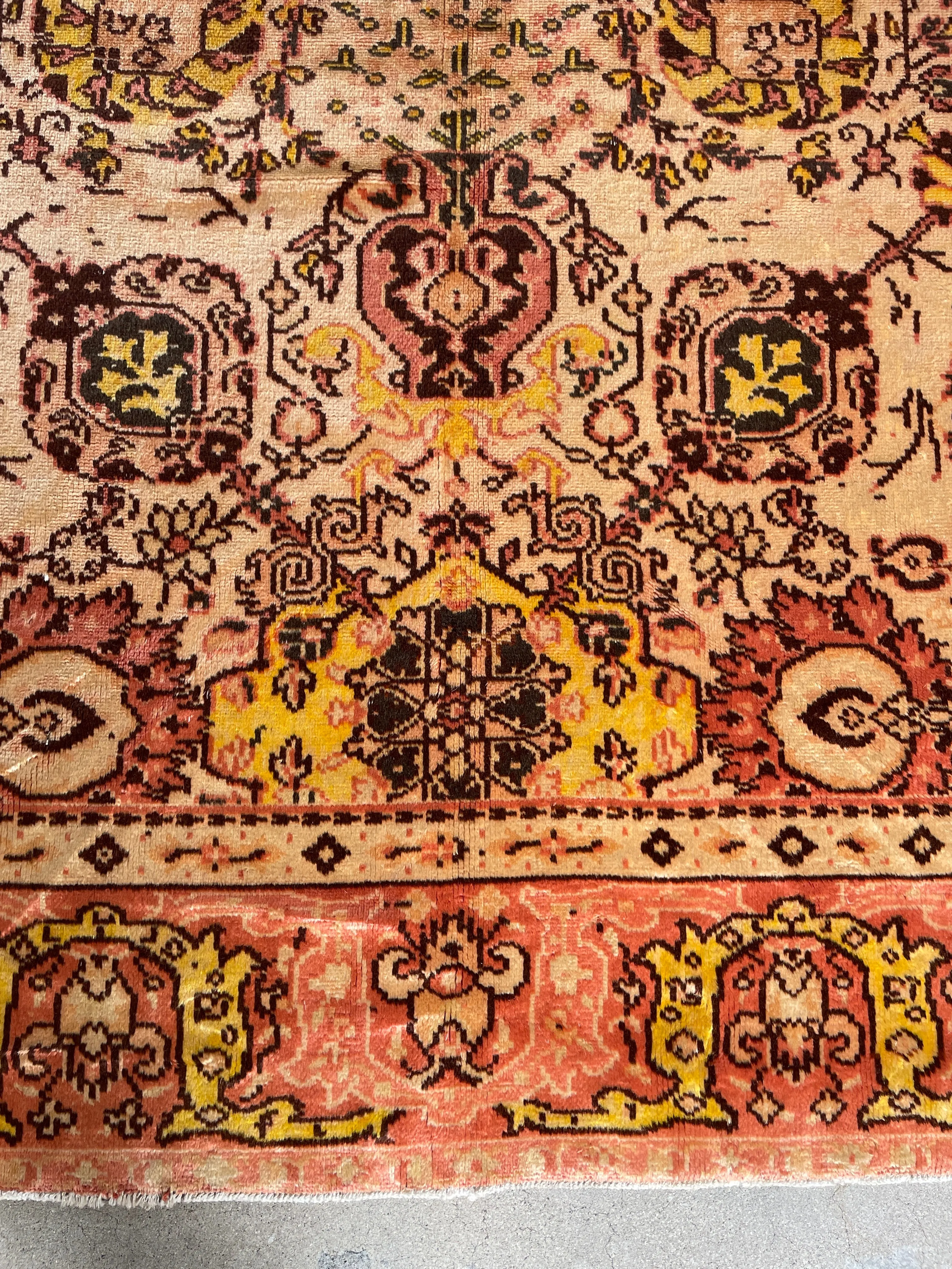 8x12 Antique Soft and Silky Tribal Oushak Rug #3405