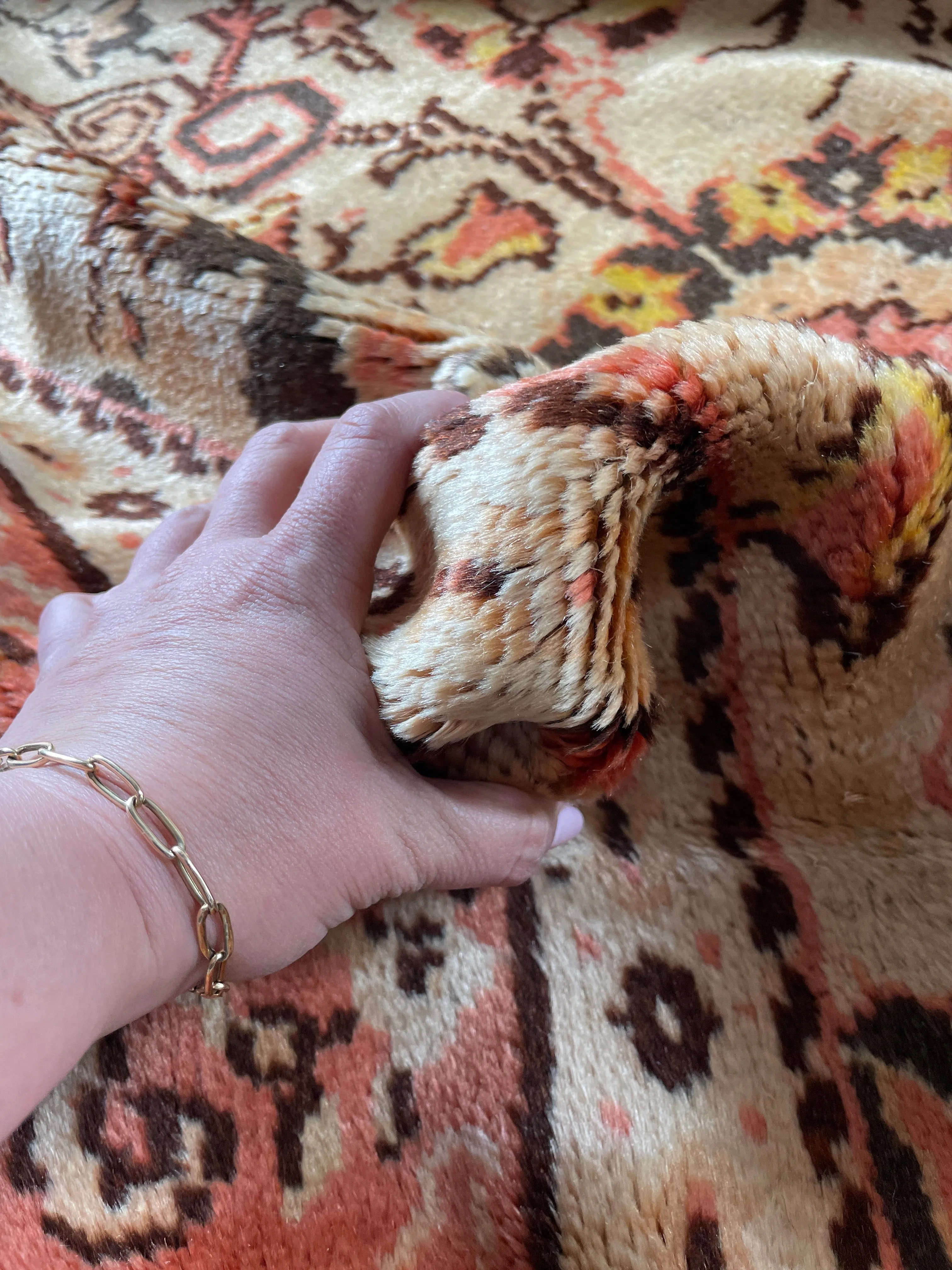 8x12 Antique Soft and Silky Tribal Oushak Rug #3405