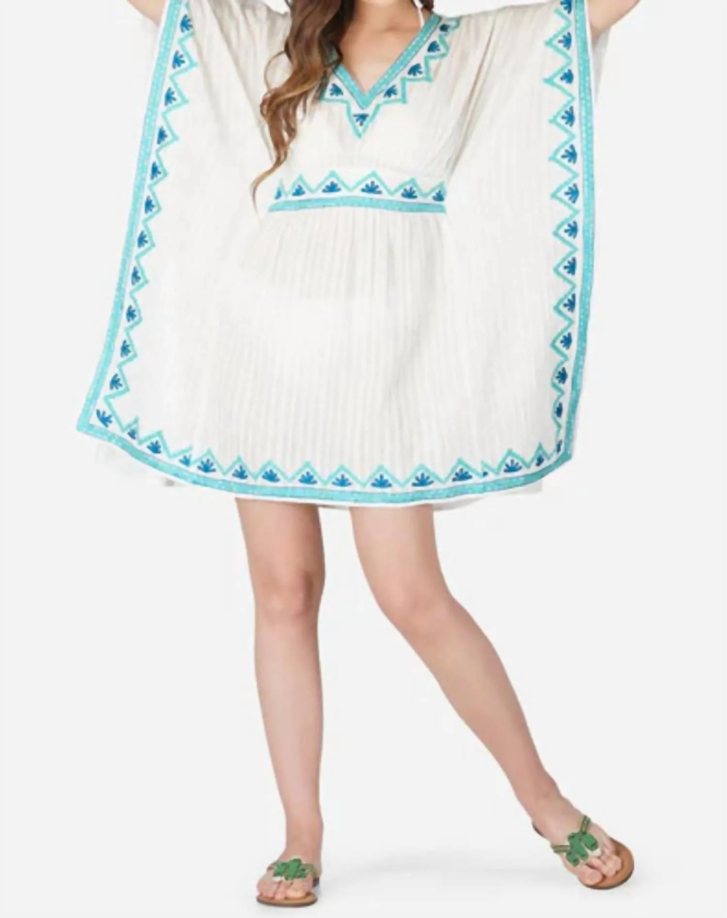 America & Beyond - EMBROIDERED KAFTAN