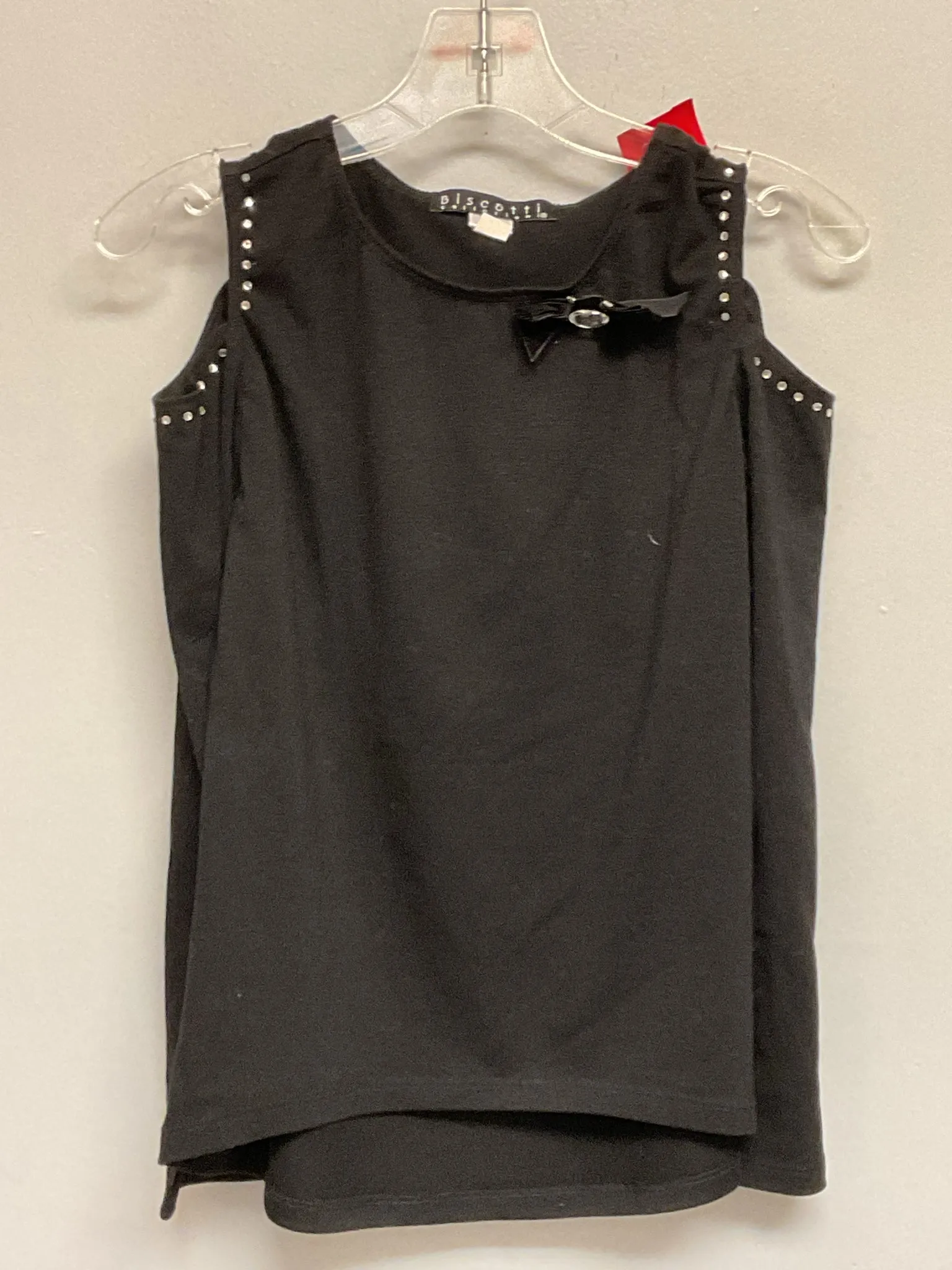 Biscotti Size 8 Black Polyester & Rayon Big Girls Tees/Polos/Tunics