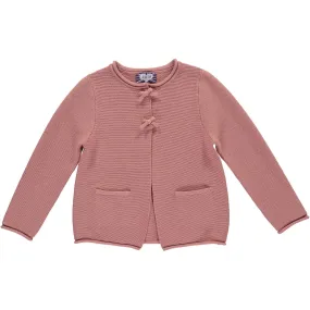 Bonnie Girls Cardigan - Dusky Pink