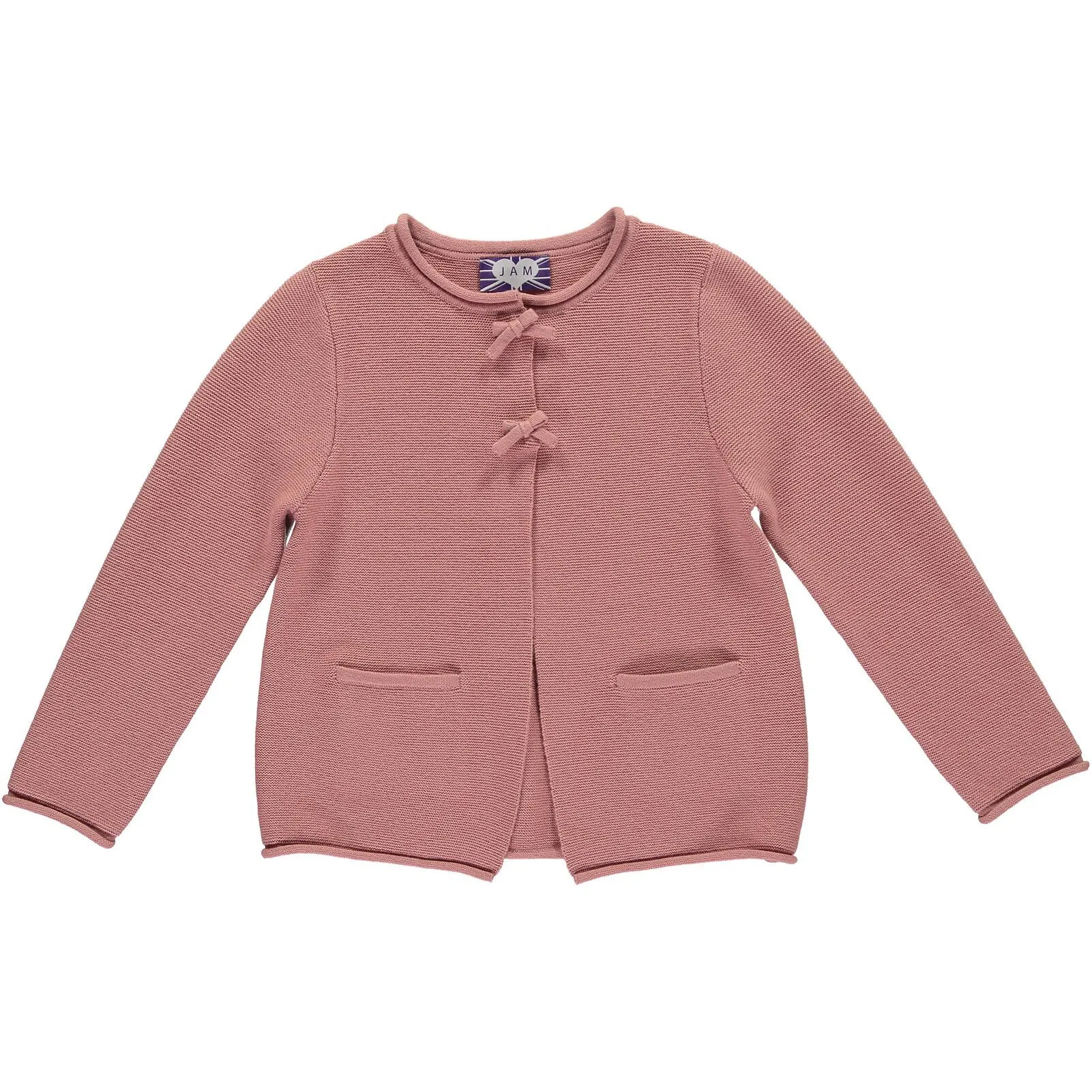 Bonnie Girls Cardigan - Dusky Pink
