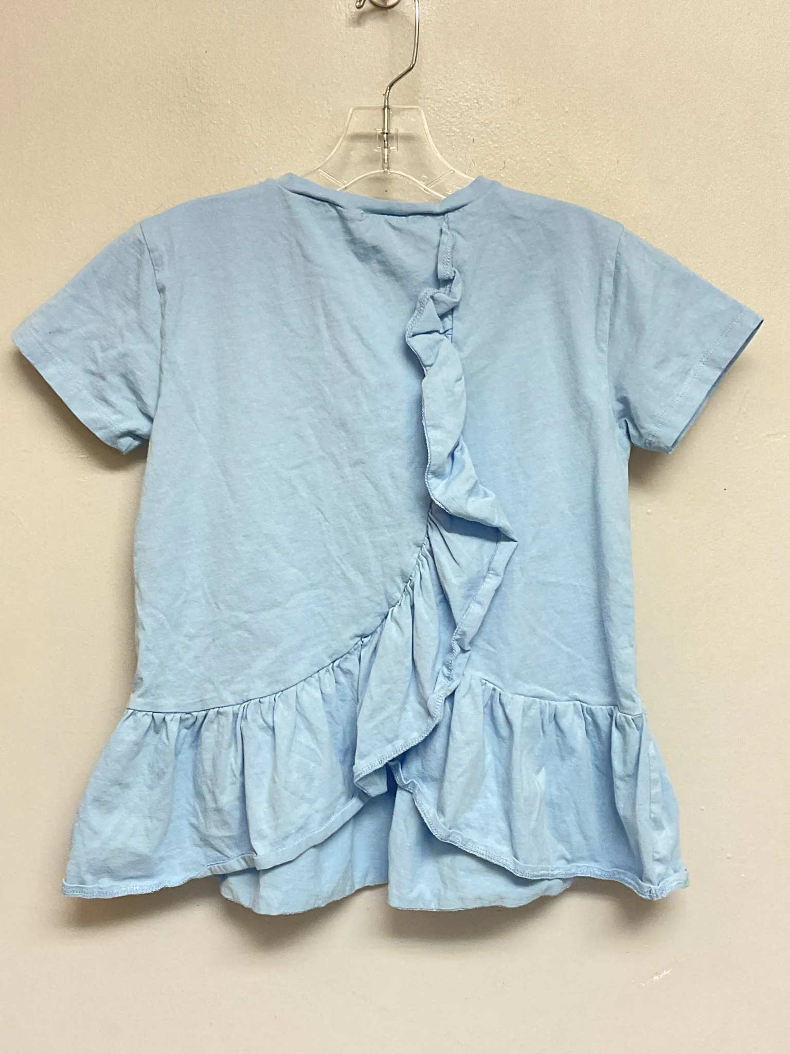 Crew Cuts Size 10 Blue Cotton Big Girls Tees/Polos/Tunics