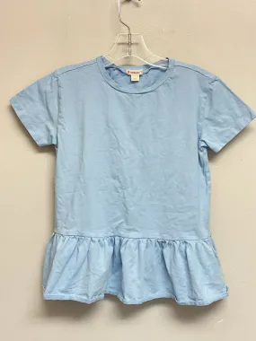 Crew Cuts Size 10 Blue Cotton Big Girls Tees/Polos/Tunics