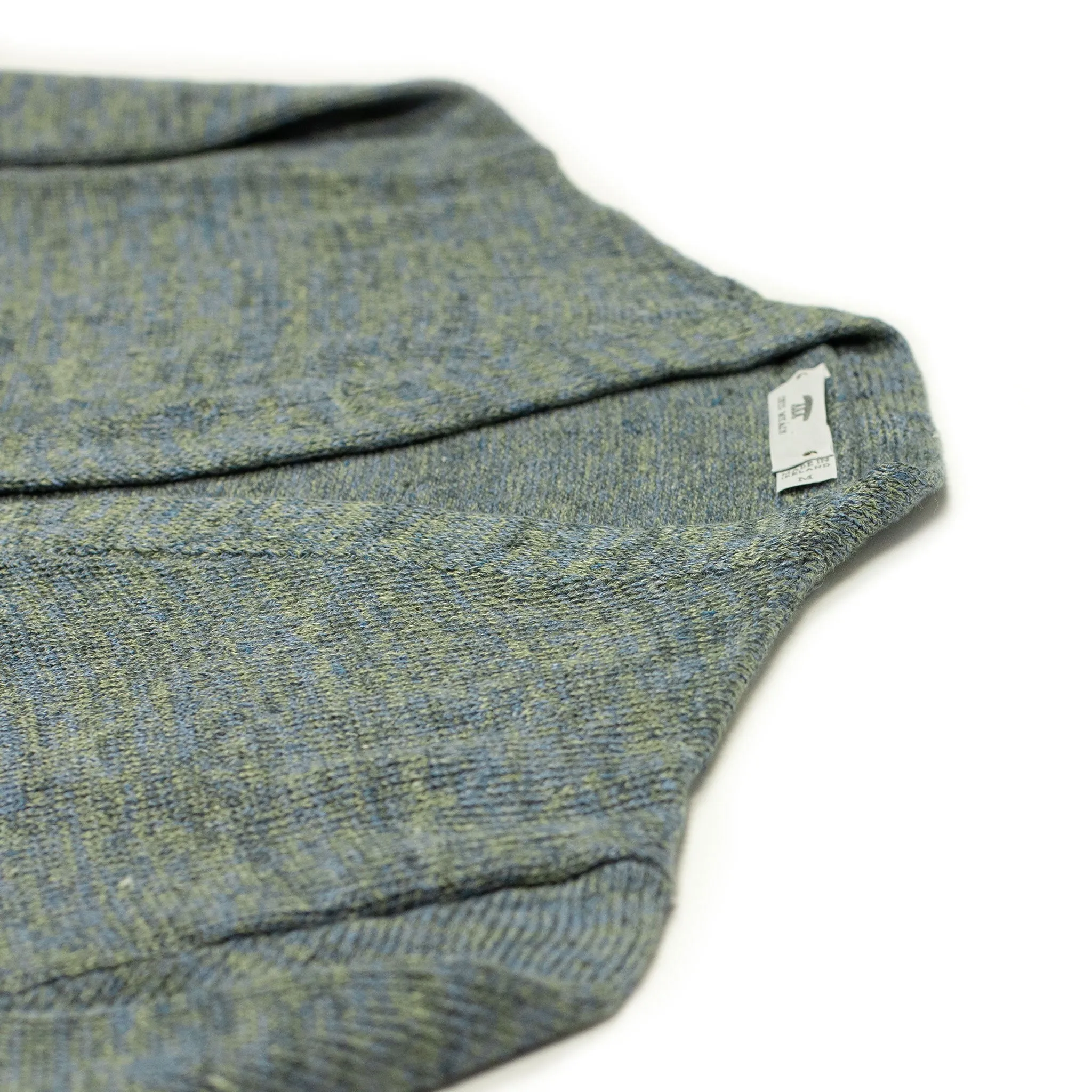 Easy cardigan in Oyster blue-green linen