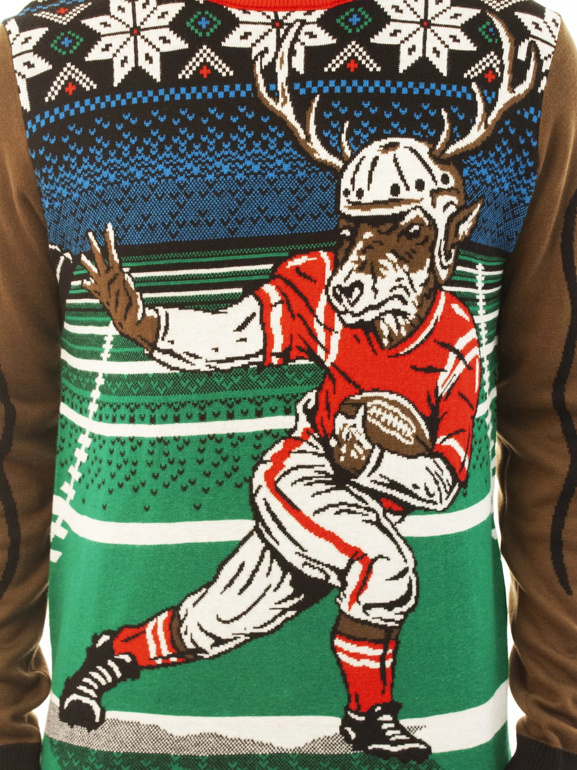Football Reindeer | Ugly Christmas Sweater For Men & Women | Unisex Sizing