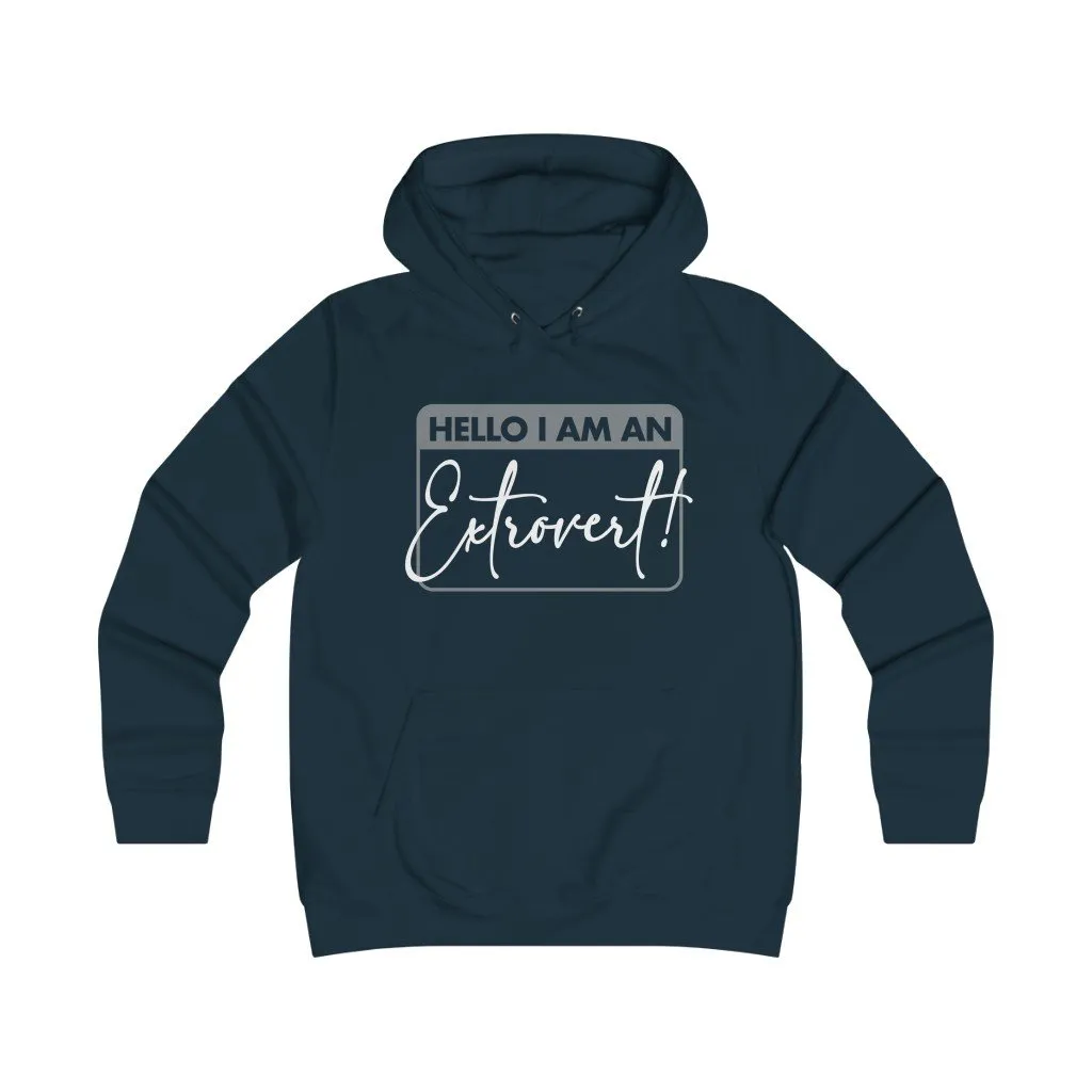 Hello I am An Extovert Slim Hoodie