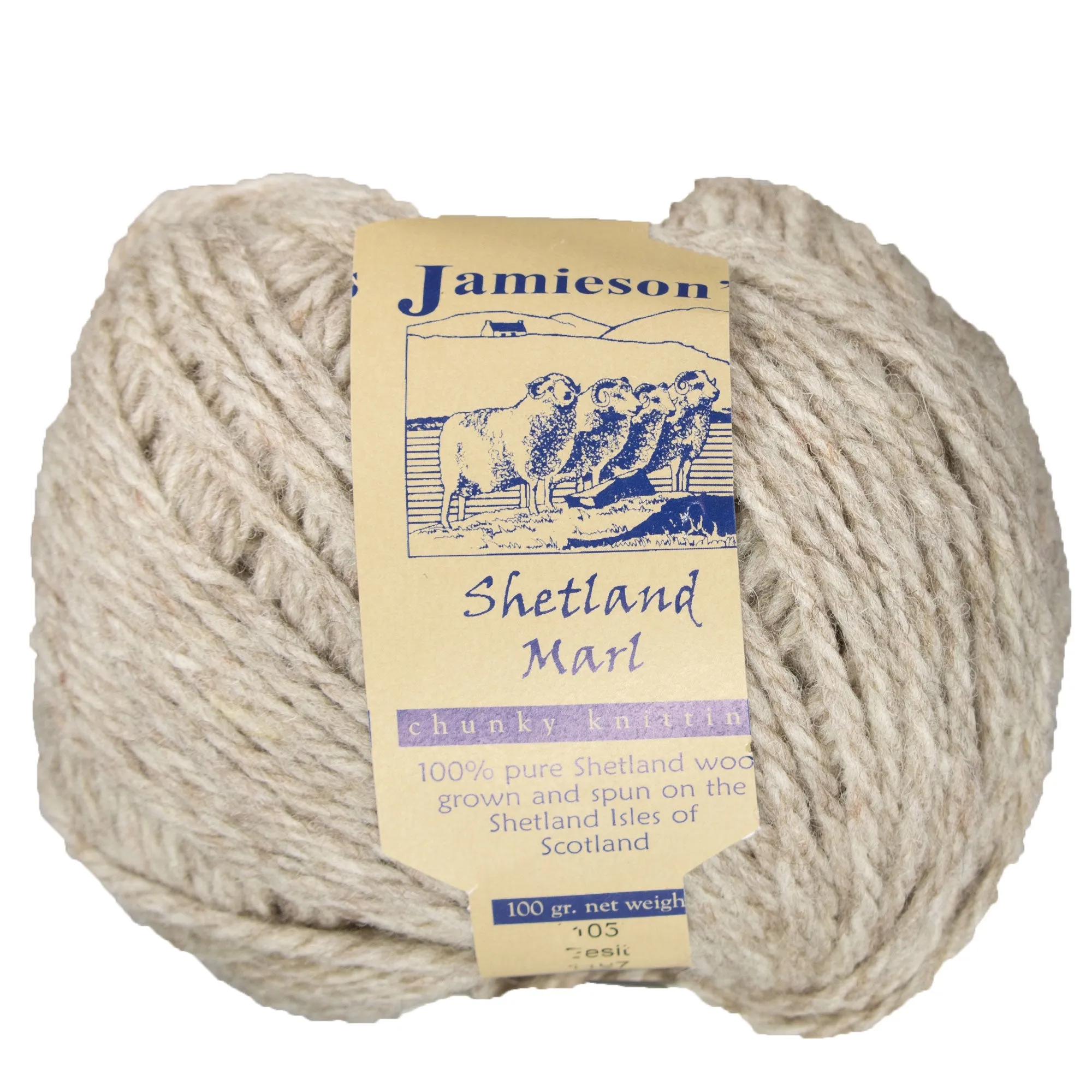 Jamieson's of Shetland Marl Chunky Yarn - 105 Eesit
