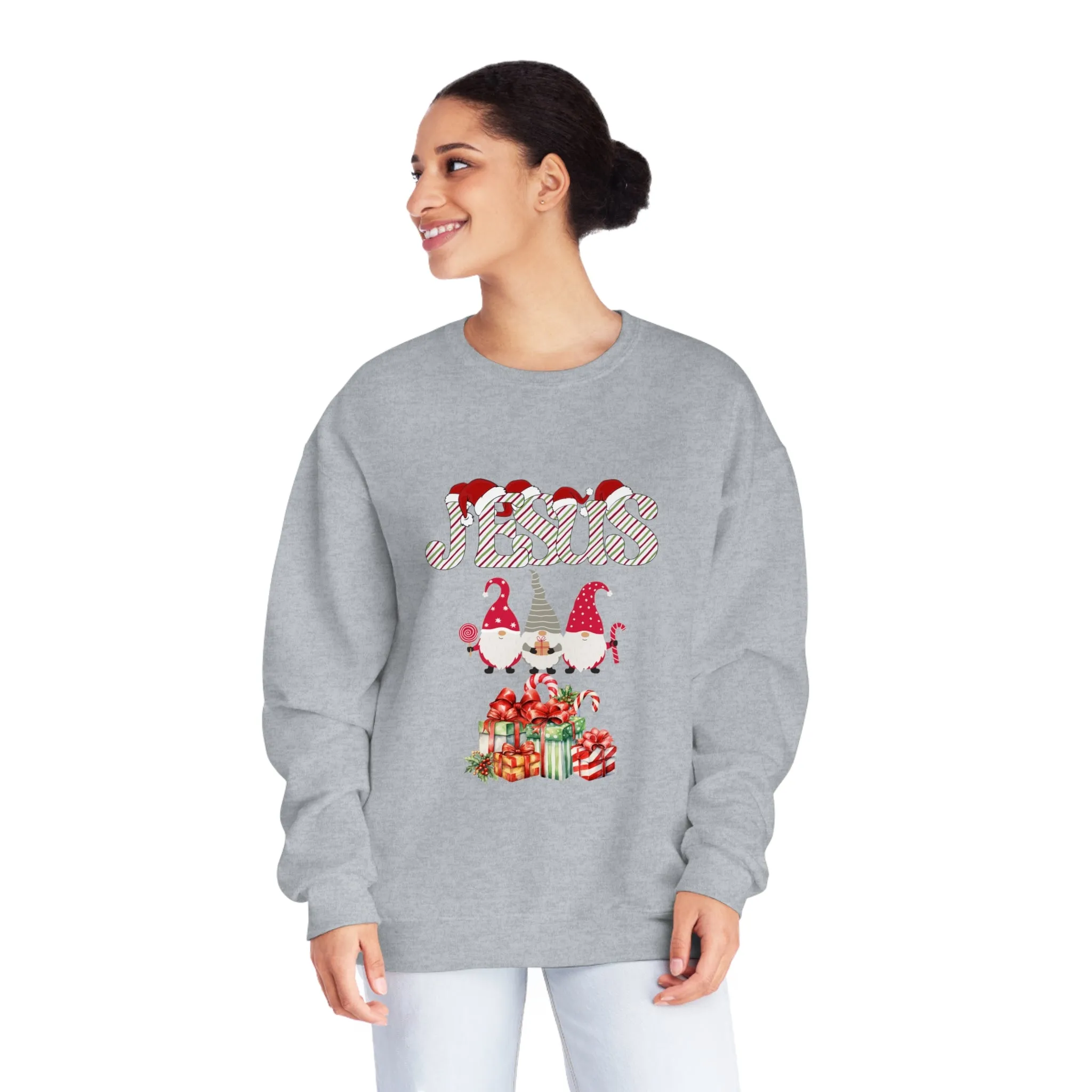 Jesus & Three Wisemen With Gifts| NuBlend® Crewneck Sweatshirt