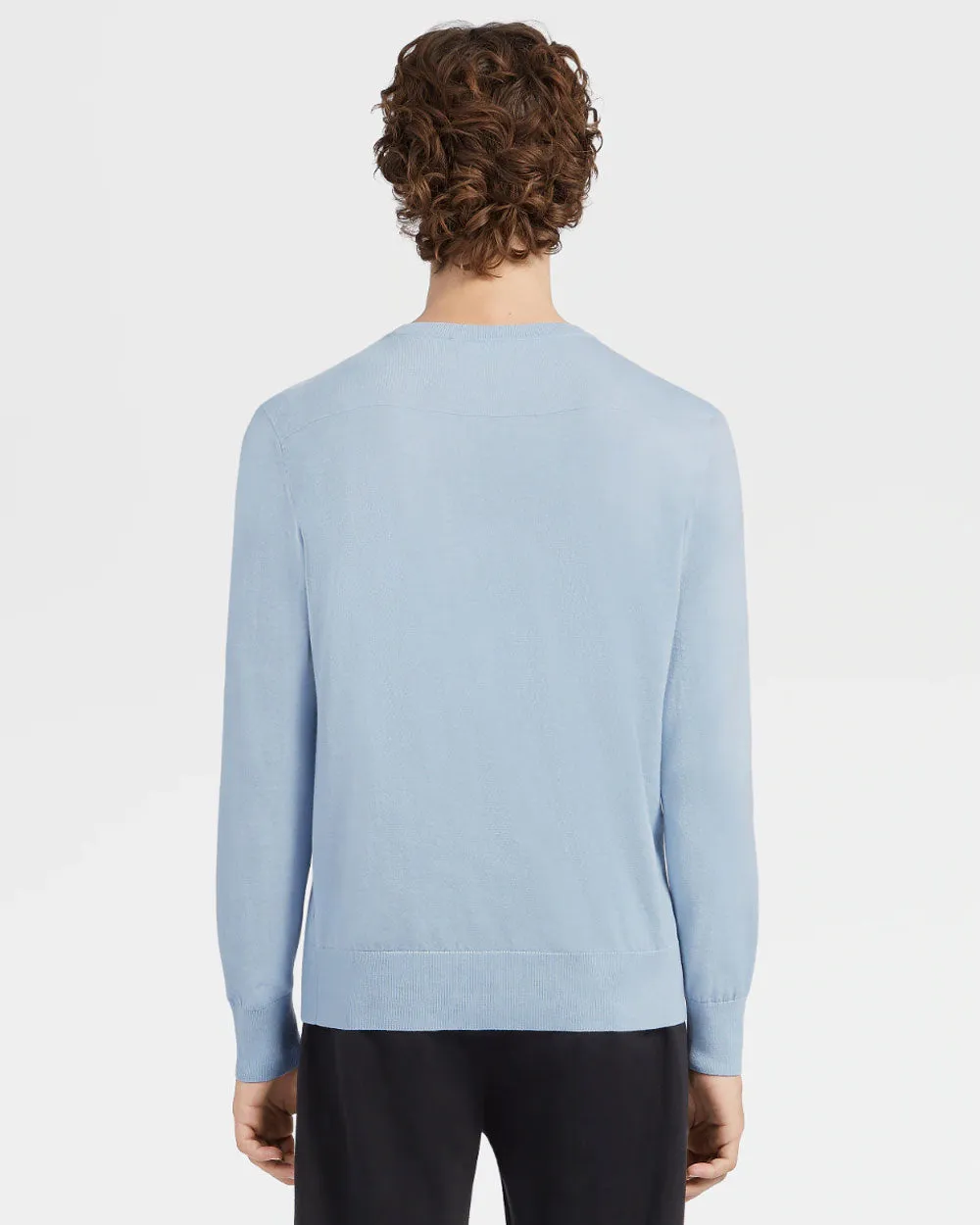 Light Blue Island Crewneck Sweater