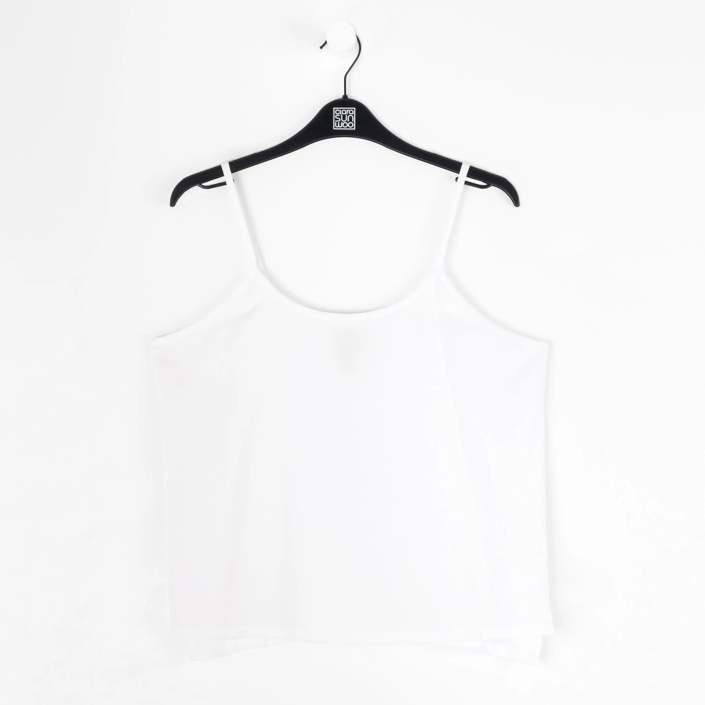 Linen Knit - Side Vent Spaghetti Strap Tank - Ivory - Final Sale!