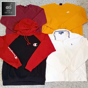 MIX BRANDED SWEATSHIRTS & HOODIES - 45 PCS