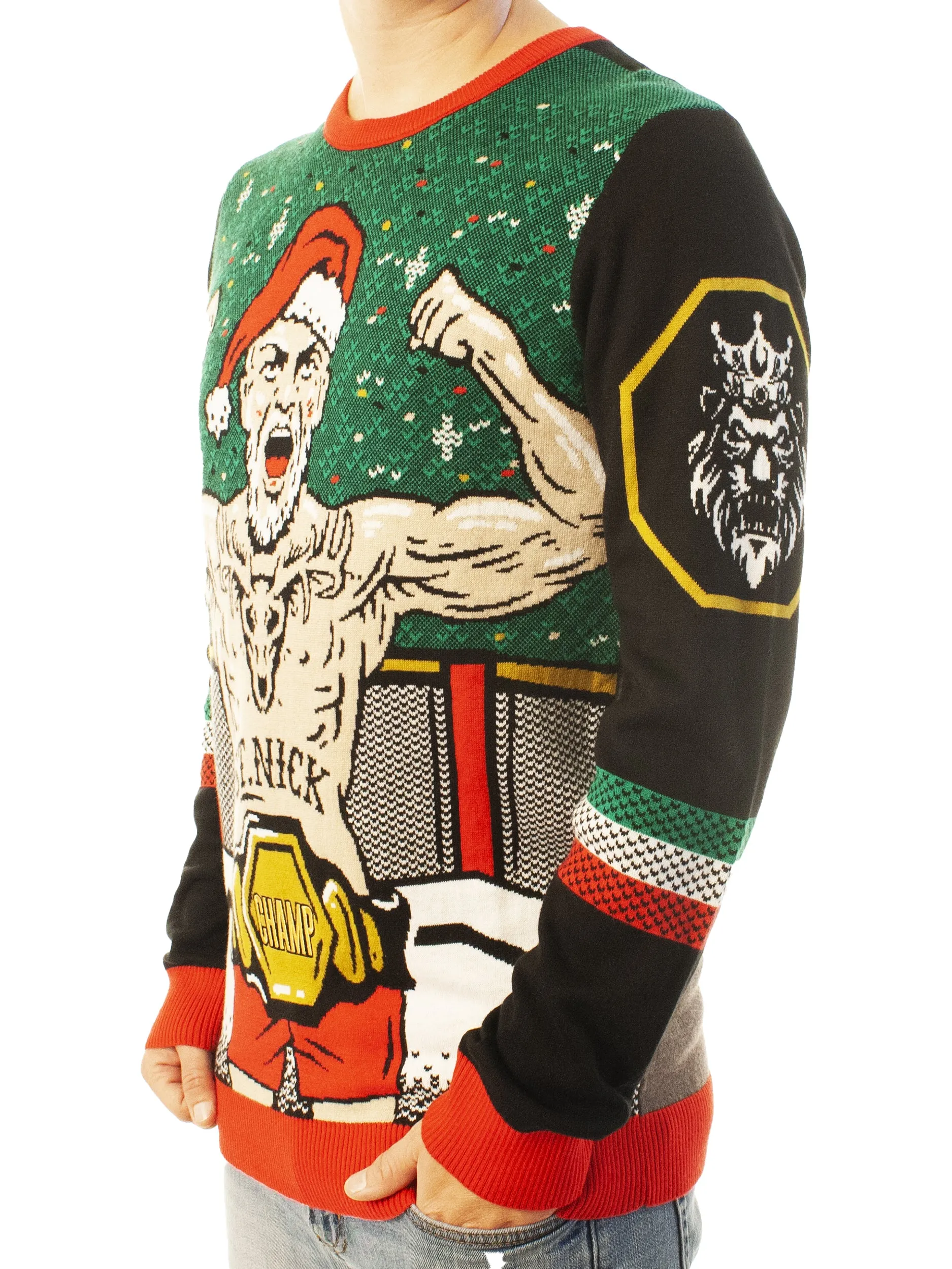 MMA Santa | Ugly Christmas Sweater For Men & Women | Unisex Sizing