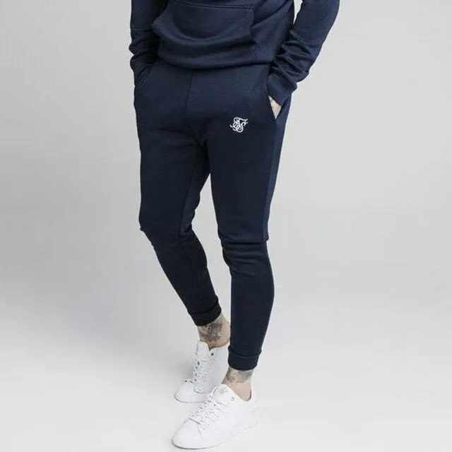 New Suit Men Sportswear Tracksuit Autumn Winter Sik Silk Suit Hoodies Sweatshirts Casual Joggers Pants Sweatpants Track Sets Men