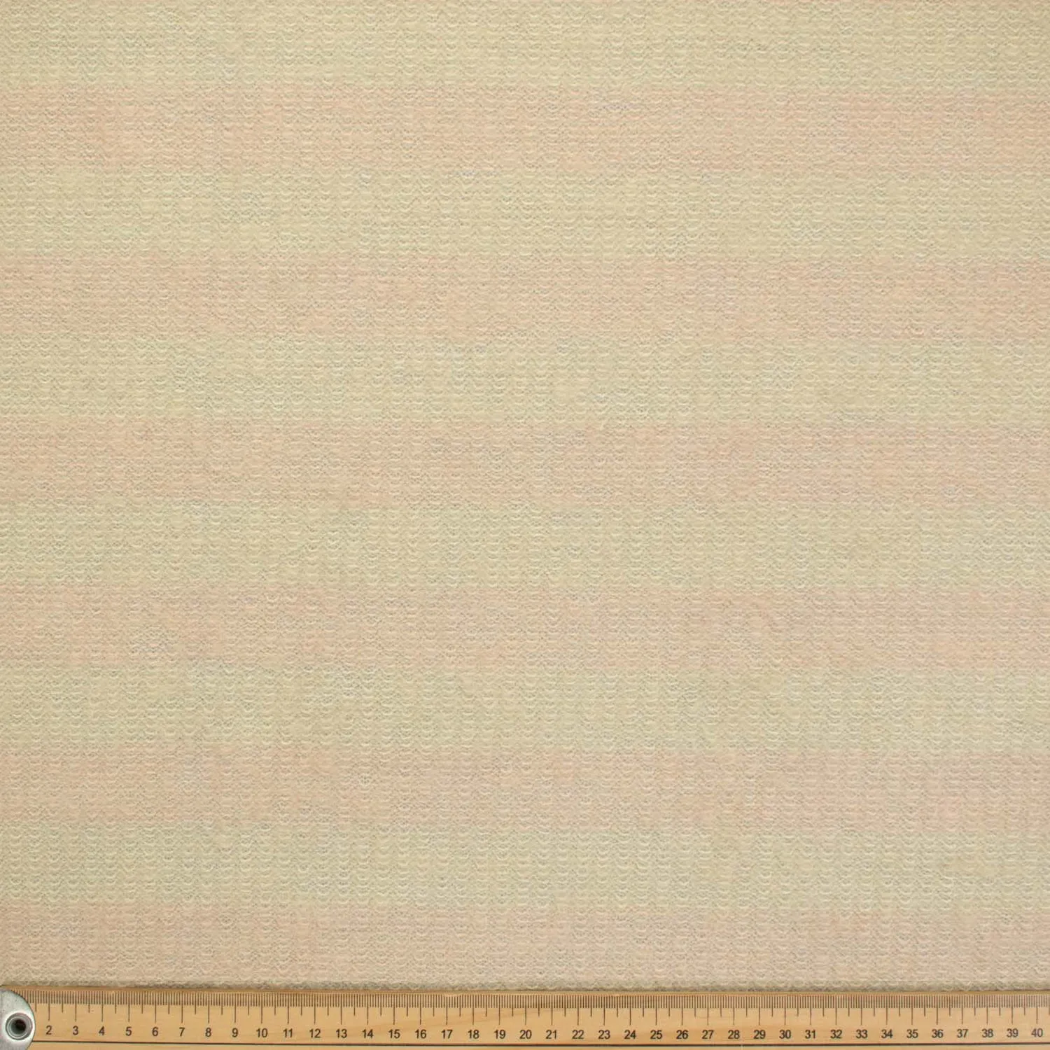Premium Japanese Wool Blend Mohair Jersey Knit Printed Yellow & Pink Stripes