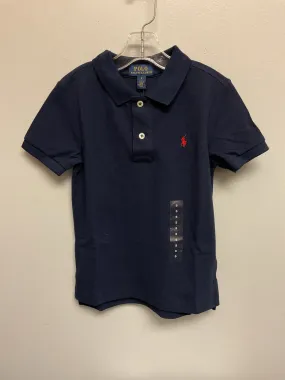Ralph Lauren Size 5 Navy Pique Girls Tees/Polos/Tunics