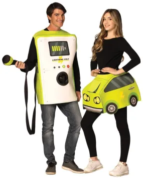 Rasta Imposta Electric Car and Charger Couple Halloween Costume