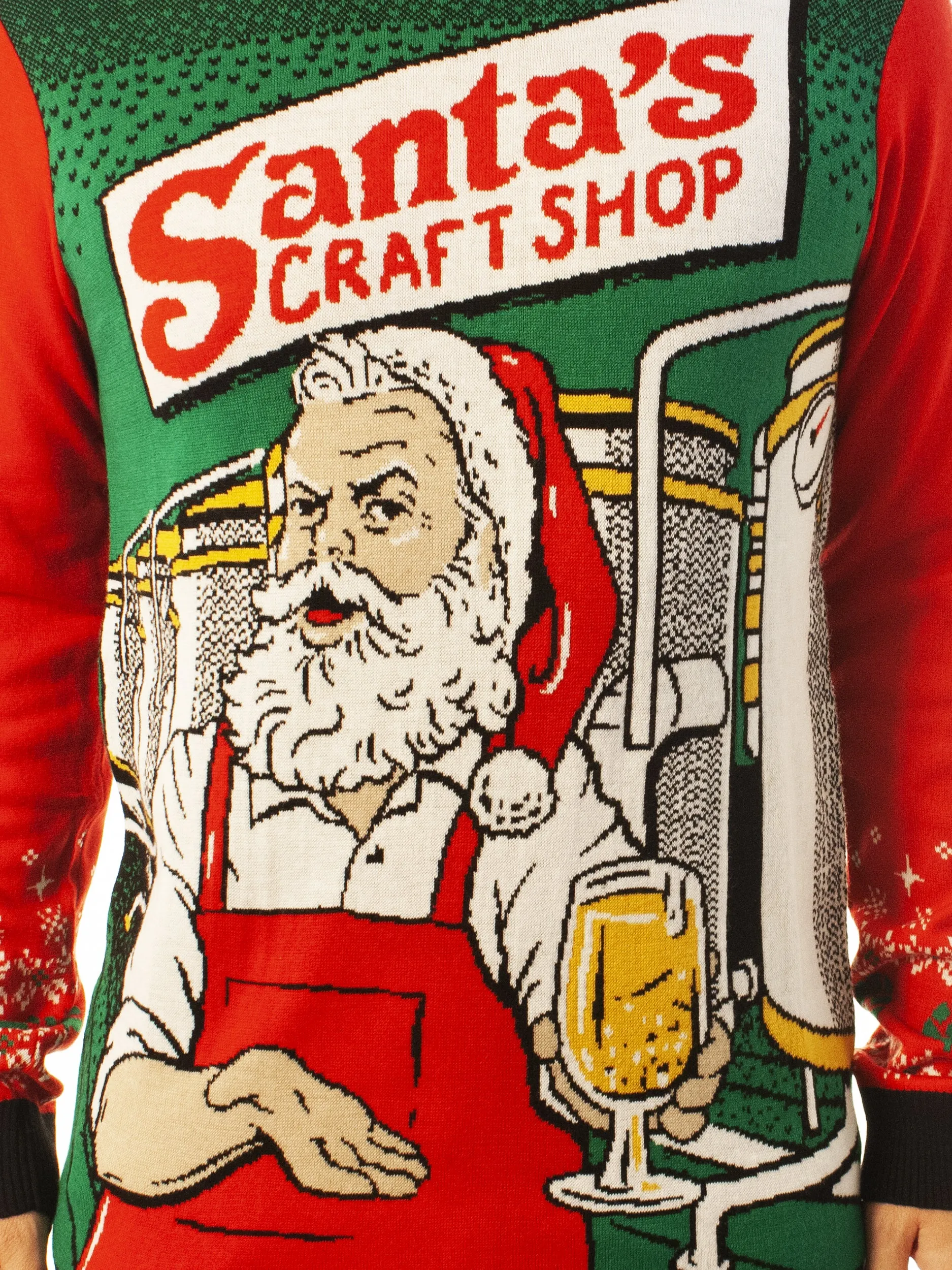 Santa's Craft Shop | Ugly Christmas Sweater For Men & Women | Unisex Sizing