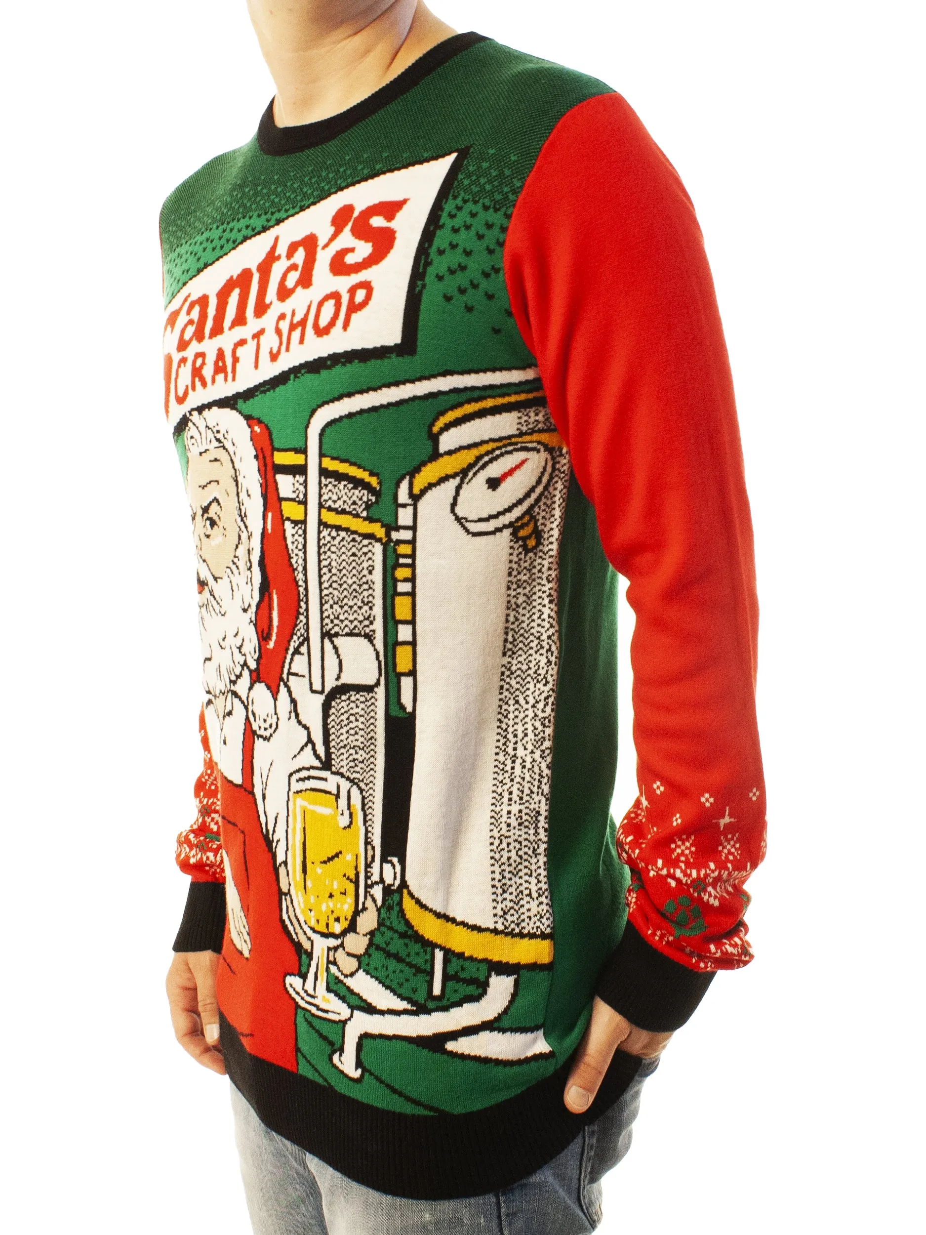 Santa's Craft Shop | Ugly Christmas Sweater For Men & Women | Unisex Sizing