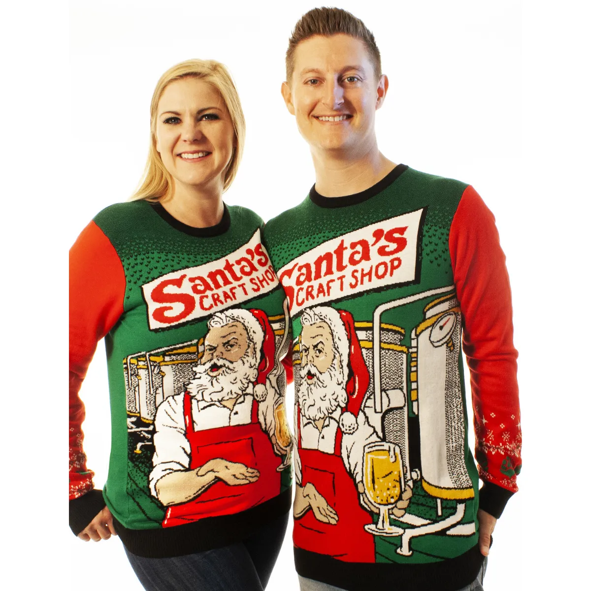 Santa's Craft Shop | Ugly Christmas Sweater For Men & Women | Unisex Sizing
