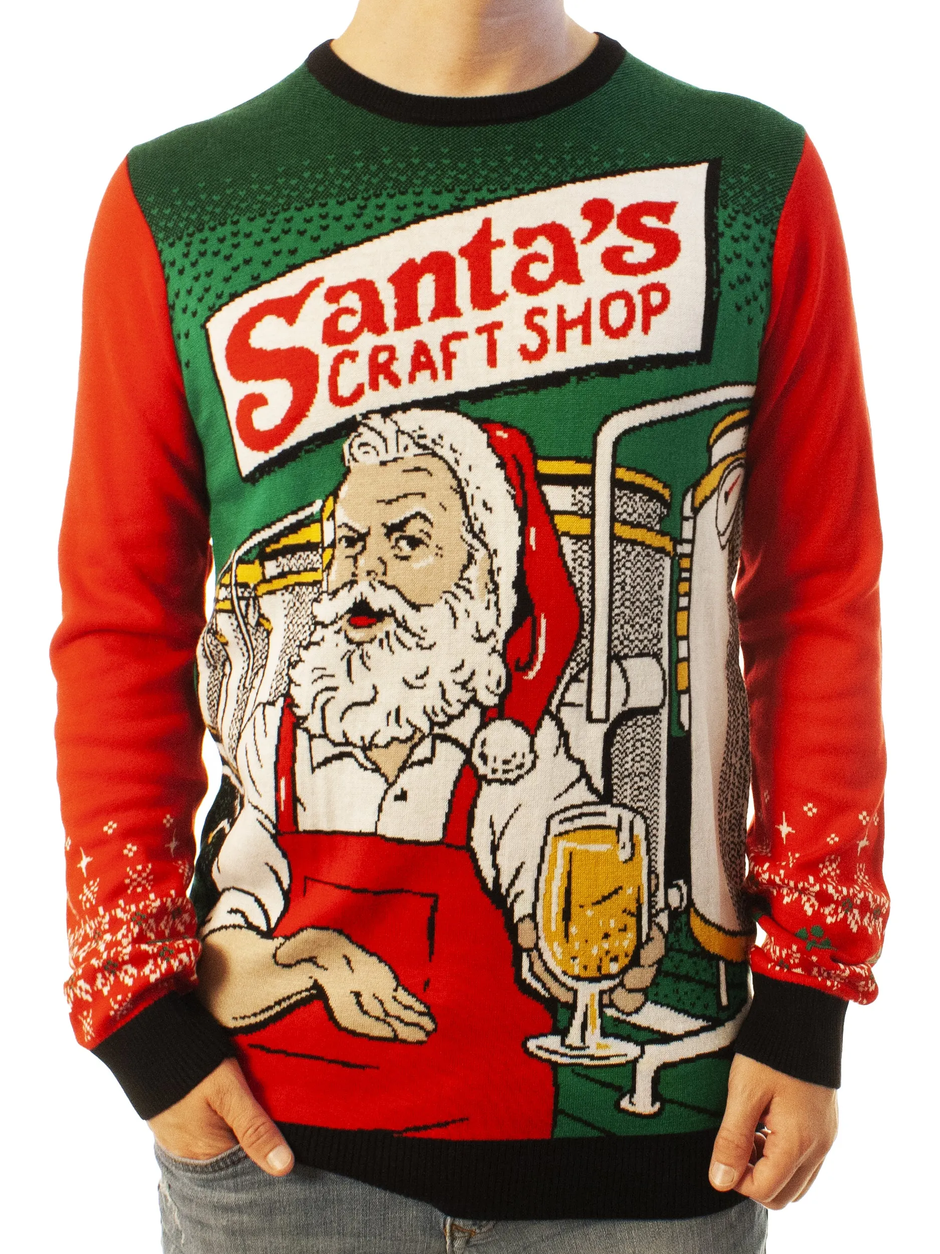 Santa's Craft Shop | Ugly Christmas Sweater For Men & Women | Unisex Sizing
