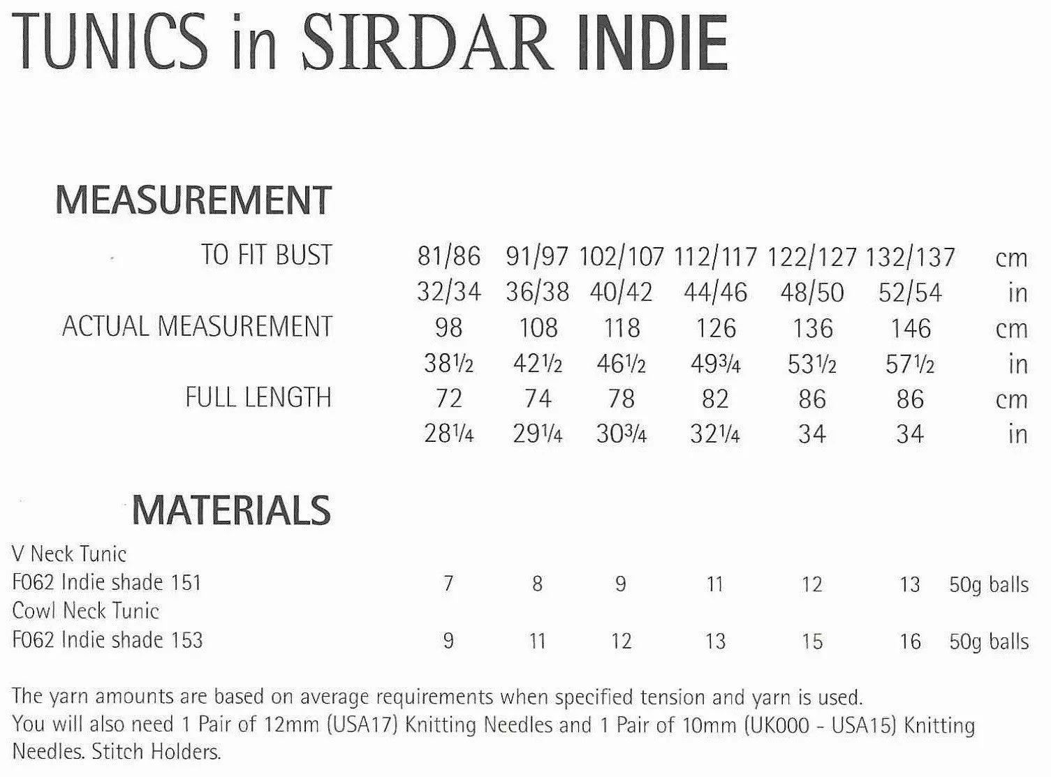 SIRDAR LEAFLET 9319