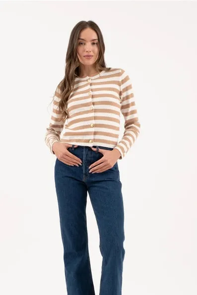 Stripe Knit Cardigan