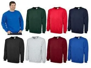 Sweatshirts x10 Free Embroidered Left Chest Logo