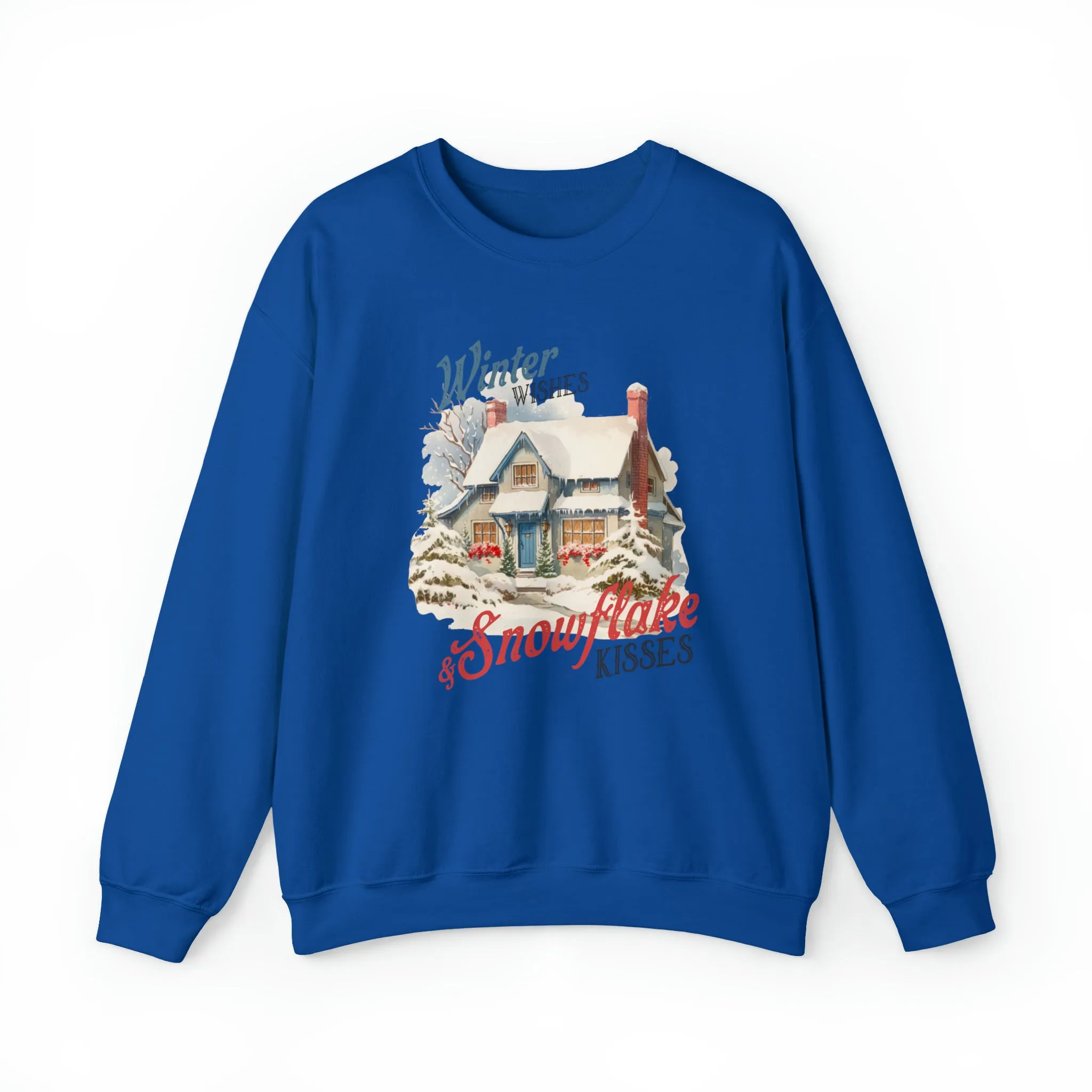 Winter Wishes & Snowflakes Kisses | Crewneck Sweatshirt |