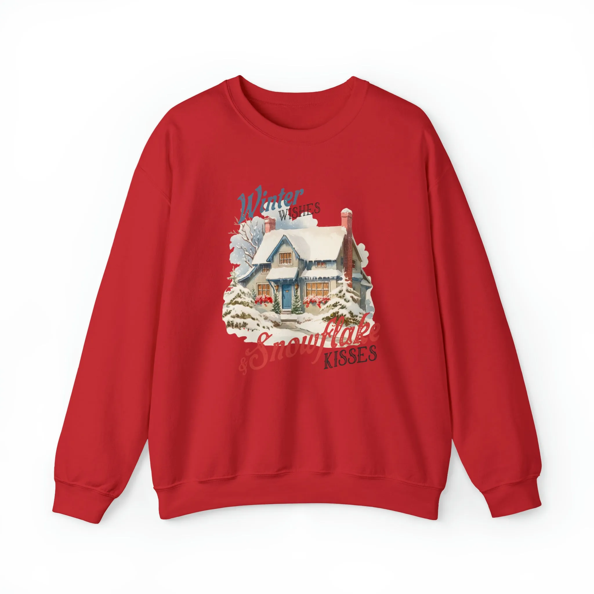 Winter Wishes & Snowflakes Kisses | Crewneck Sweatshirt |