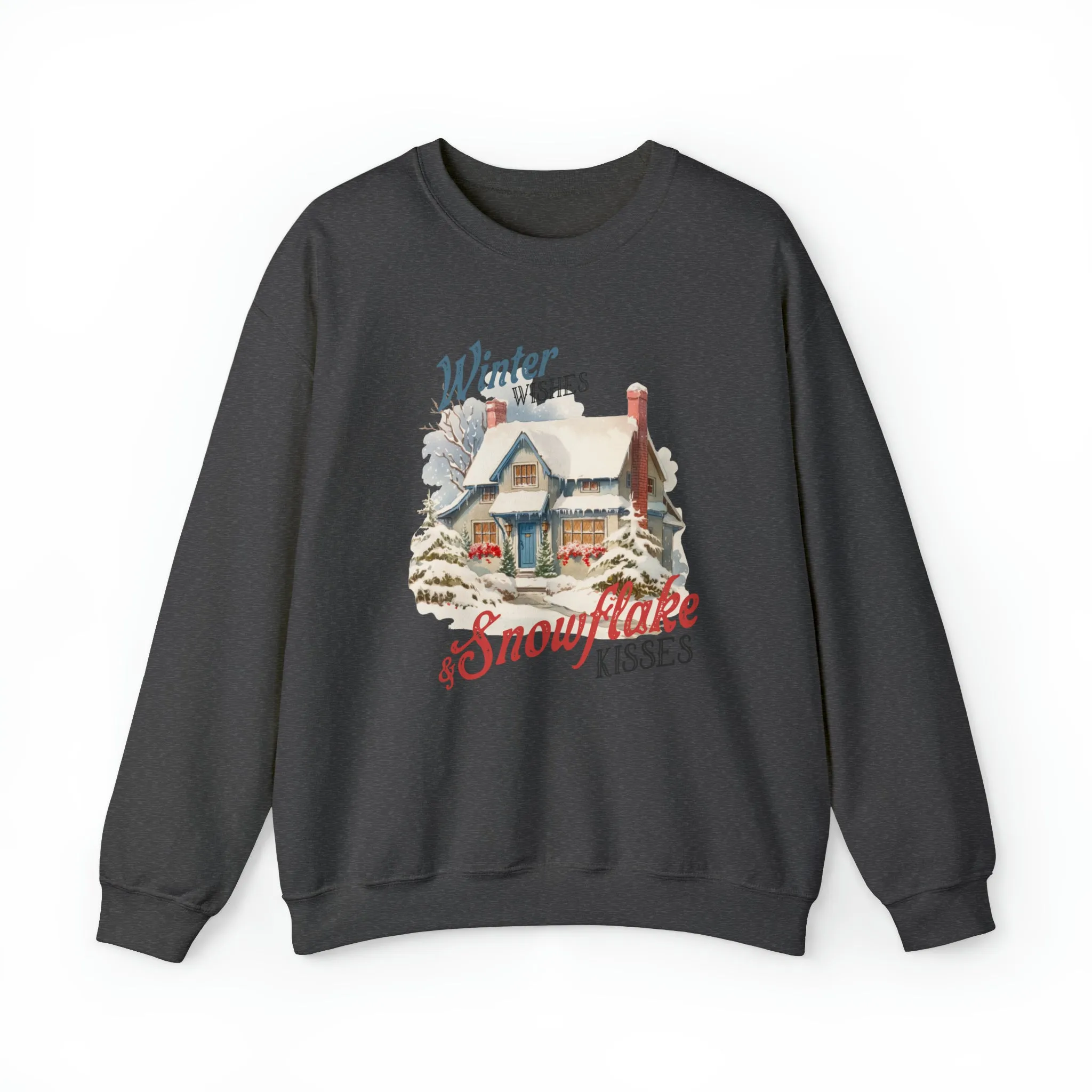Winter Wishes & Snowflakes Kisses | Crewneck Sweatshirt |